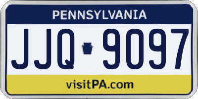 PA license plate JJQ9097