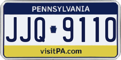 PA license plate JJQ9110