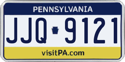 PA license plate JJQ9121