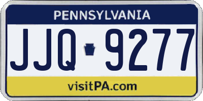 PA license plate JJQ9277