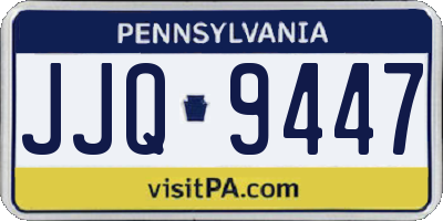 PA license plate JJQ9447
