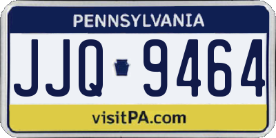 PA license plate JJQ9464