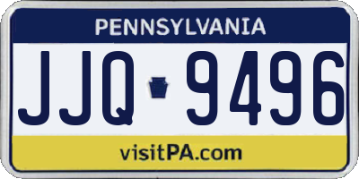 PA license plate JJQ9496
