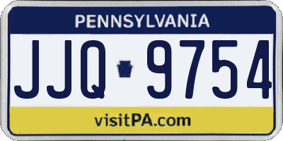 PA license plate JJQ9754