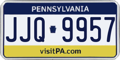 PA license plate JJQ9957