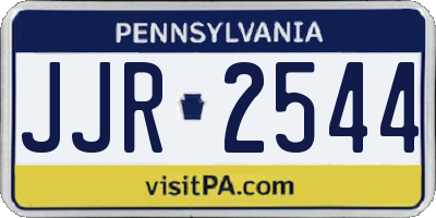 PA license plate JJR2544