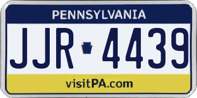 PA license plate JJR4439