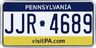 PA license plate JJR4689