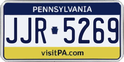 PA license plate JJR5269