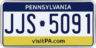 PA license plate JJS5091