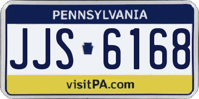 PA license plate JJS6168