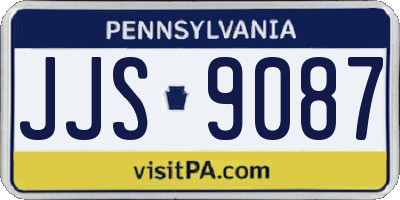 PA license plate JJS9087