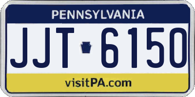PA license plate JJT6150