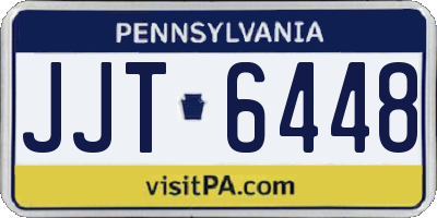 PA license plate JJT6448