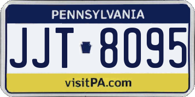 PA license plate JJT8095