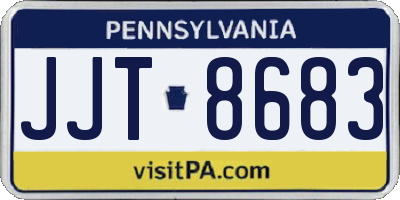 PA license plate JJT8683