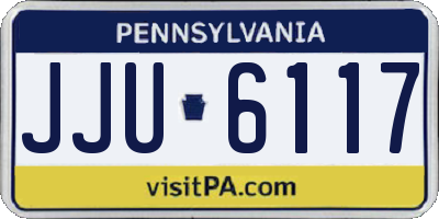 PA license plate JJU6117