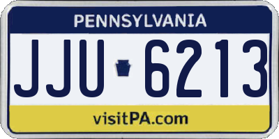 PA license plate JJU6213