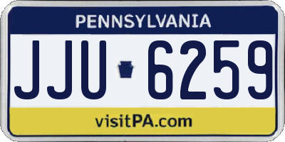 PA license plate JJU6259