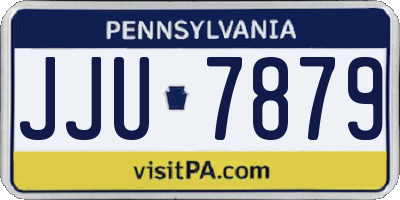 PA license plate JJU7879