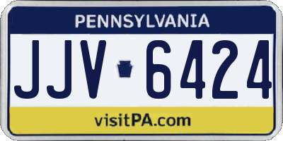 PA license plate JJV6424