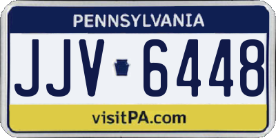 PA license plate JJV6448