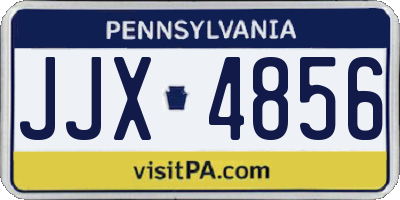 PA license plate JJX4856