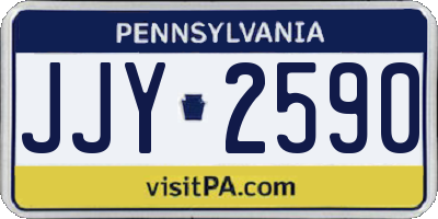 PA license plate JJY2590