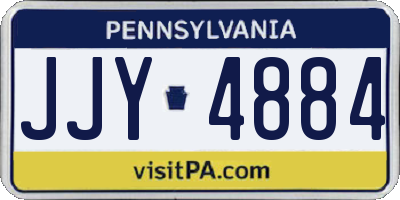 PA license plate JJY4884
