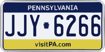 PA license plate JJY6266