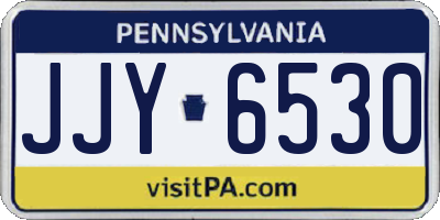 PA license plate JJY6530