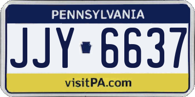 PA license plate JJY6637