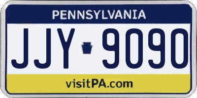 PA license plate JJY9090