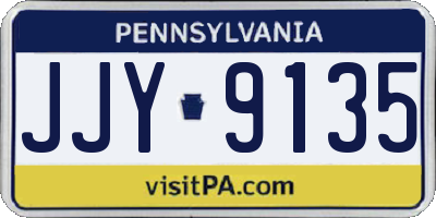 PA license plate JJY9135