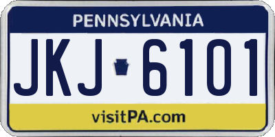 PA license plate JKJ6101