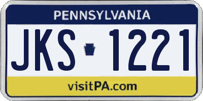 PA license plate JKS1221