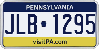 PA license plate JLB1295