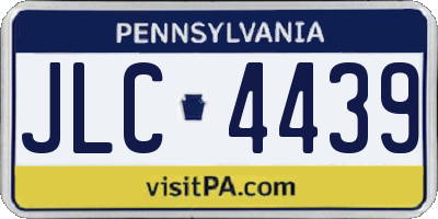 PA license plate JLC4439