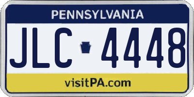 PA license plate JLC4448