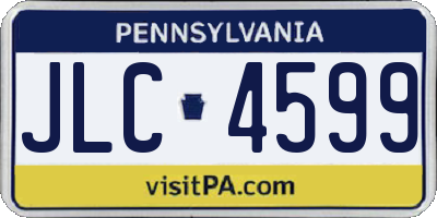 PA license plate JLC4599