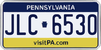 PA license plate JLC6530