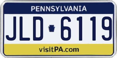 PA license plate JLD6119