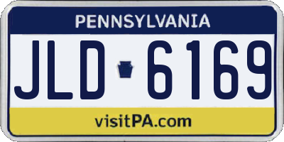PA license plate JLD6169