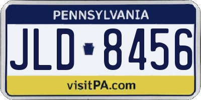 PA license plate JLD8456