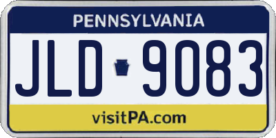 PA license plate JLD9083