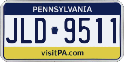 PA license plate JLD9511