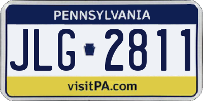 PA license plate JLG2811