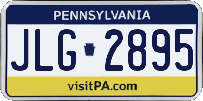 PA license plate JLG2895
