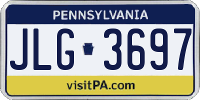 PA license plate JLG3697
