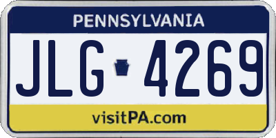 PA license plate JLG4269